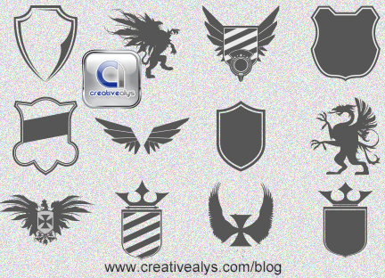 Creative Logo Design 2012 on Logo Design Heraldic Elements Vector Heraldic Elements For Logo