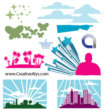 Creative Logo Design 2012 on Creative Design Elements For Logo  Web And Graphic Designs In Vector