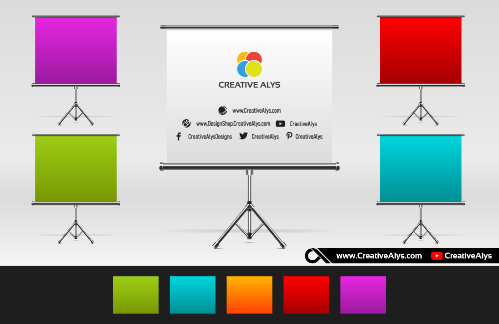 Multicolored Logo And Presentation Mockup Creative Alys