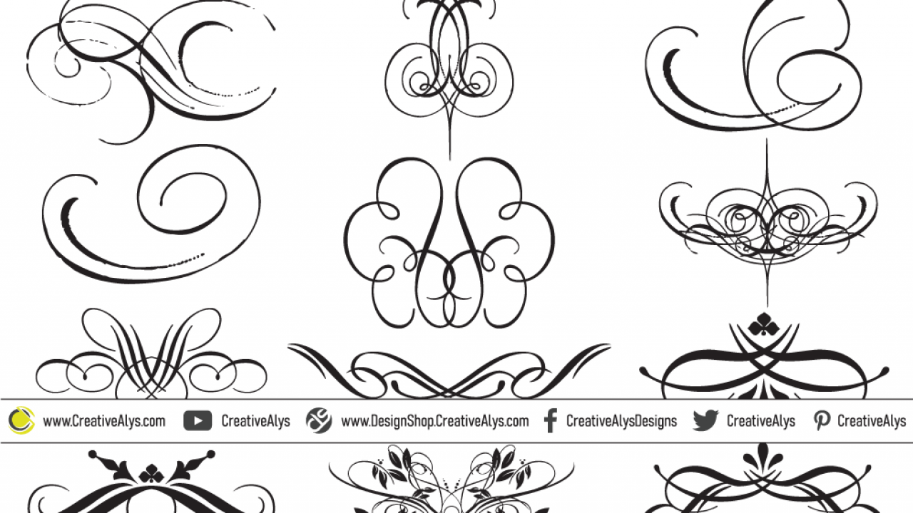 Download Beautiful Flourishes And Swooshes Creative Alys