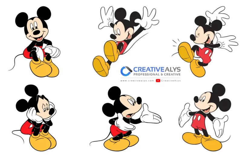 Mickey Mouse Vector Illustrations