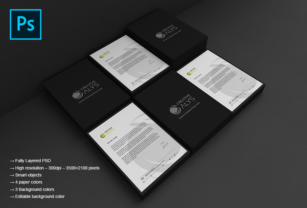 Download Letterhead Psd Mockup Creative Alys