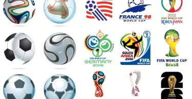 FIFA World Cup Footballs & Logos in Vector – Free Download