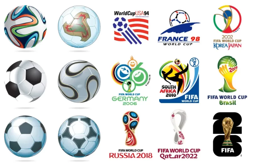 FIFA World Cup Footballs & Logos in Vector – Free Download