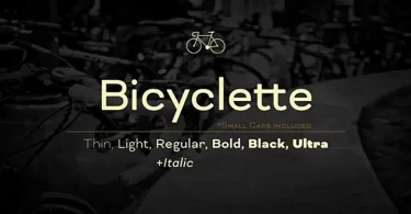 bicyclette-font-family-1