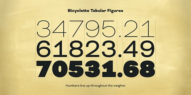 bicyclette-font-family-2