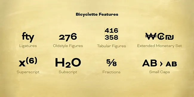 bicyclette-font-family-6