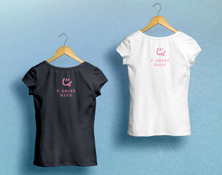 Woman T-Shirt MockUp - Back