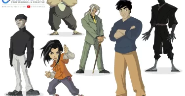 Jackie Chan Adventures – Free Vector Cartoon Characters Download