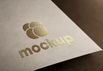 Closeup-Gold-Silver-PSD-Logo-Mockup