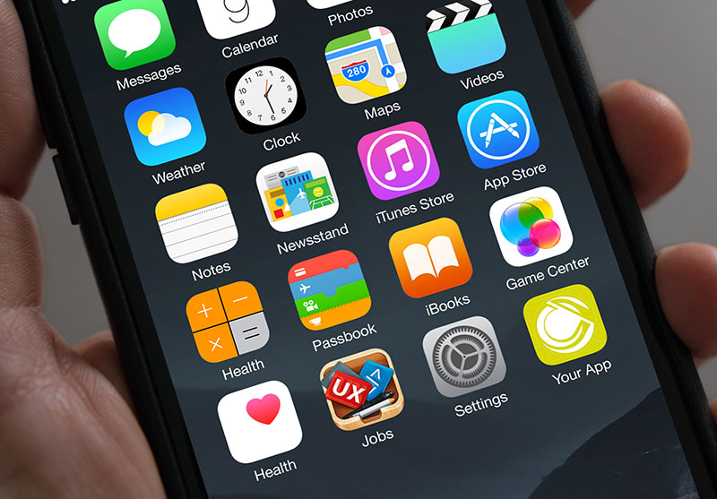 iPhone in Hand App Icon Mockup – Creative Alys