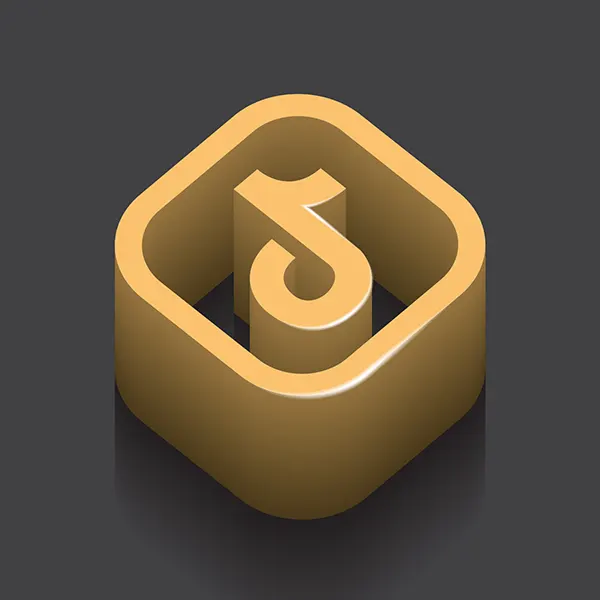 golden-3D-glossy_tiktok