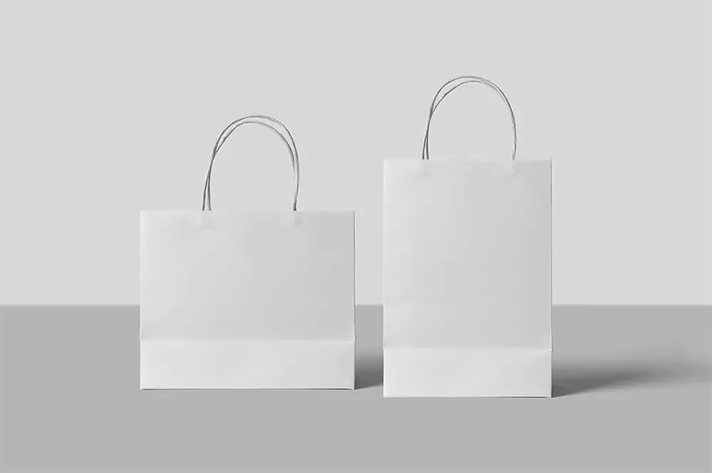 Paper Shopping Bags Mockup 2