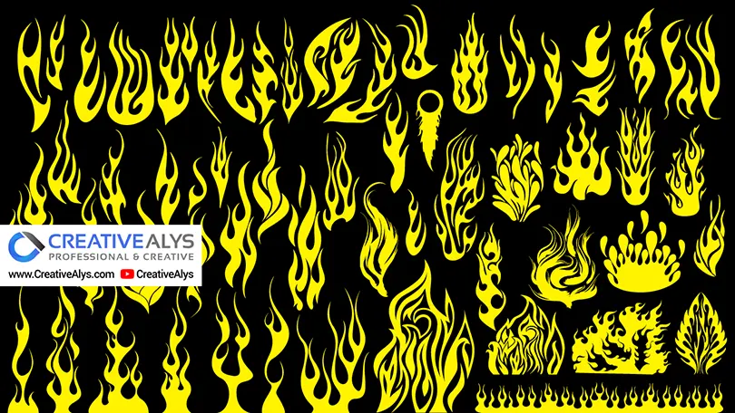 Fire Flames Vector Collection