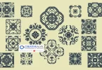 16 Antique Floral Design Patterns – Free Vector Download