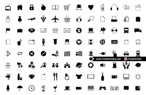 96 Flat Vector Web & App Icons