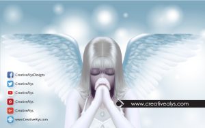 Fantasy Angel Girl Vector Artwork