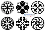 Free Circular Design Ornaments – Elegant Vector Floral Patterns