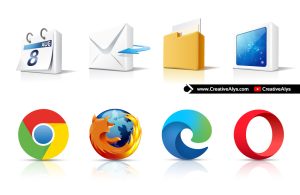3D Internet Icons