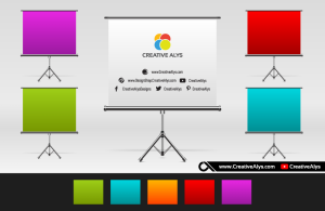 Multicolored Logo and Presentation Mockup