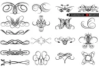 Elegant Flourishes & Swirls: Free Vector Art for Graphic Design