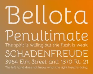 Bellota Creative Font