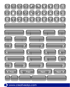 Glass Bars and Buttons for Websites