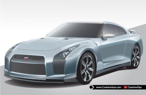 Nissan GTR Car Vector
