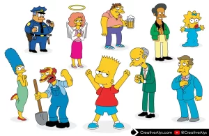 Simpsons Vector Characters