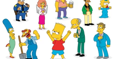 The Simpsons characters in vector for free download.