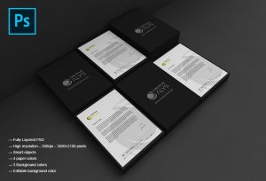 Letterhead PSD Mockup