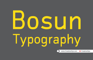 Bosun Typography