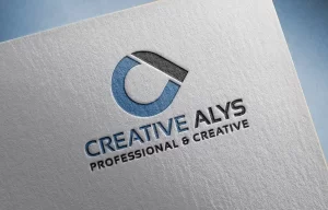 Paper Pressed PSD Logo Mockup