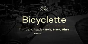 Bicyclette Font Family
