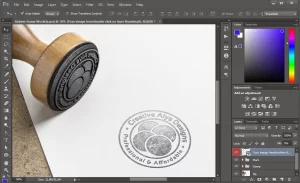 Rubber Stamp PSD MockUp