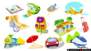 Beautiful Travel Vector Illustrations