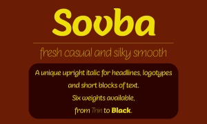 Sovba Casual Typography