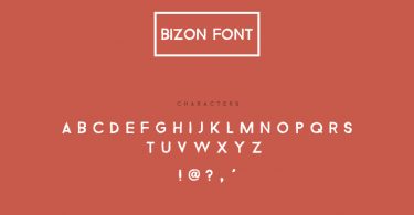 bizon_font_preview