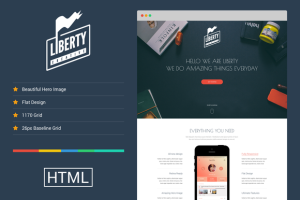One-Page Responsive HTML5 Web Template