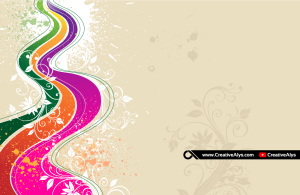 Grunge Floral Artistic Background