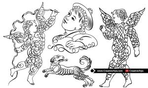 Vector Calligraphic Characters