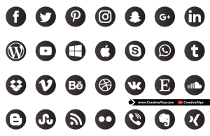 Gradient Social Media Icons