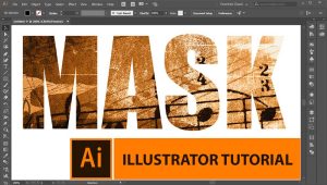 How to Create Text Mask in Adobe Illustrator