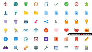 Basic Flat Color Icons