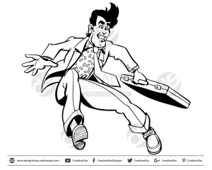 Happy-Businessman-Jumping-Vector-Illustration