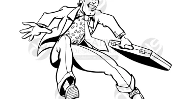 Happy-Businessman-Jumping-Vector-Illustration