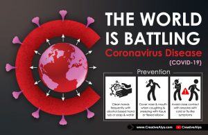 The World Is Battling Coronavirus | Vector Illustration