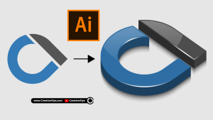 How to Create 3D Glossy Logo in Adobe Illustrator | Easy Tutorial