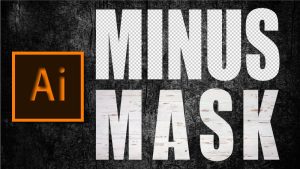 NEGATIVE SPACE Text Mask | Illustrator Tutorial