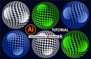 Create 3D Disco Balls with Square Patterns in Adobe Illustrator [TUTORIAL]